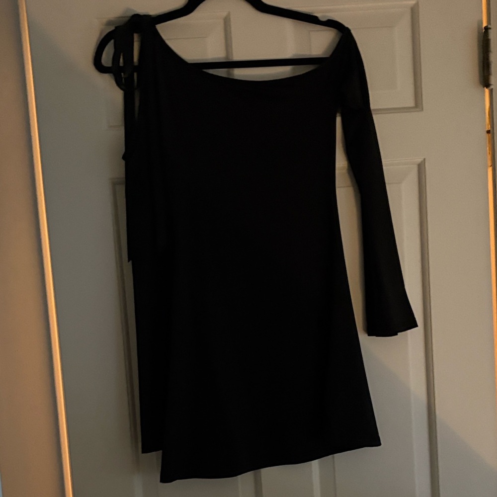 Tie Shoulder Mini Dress